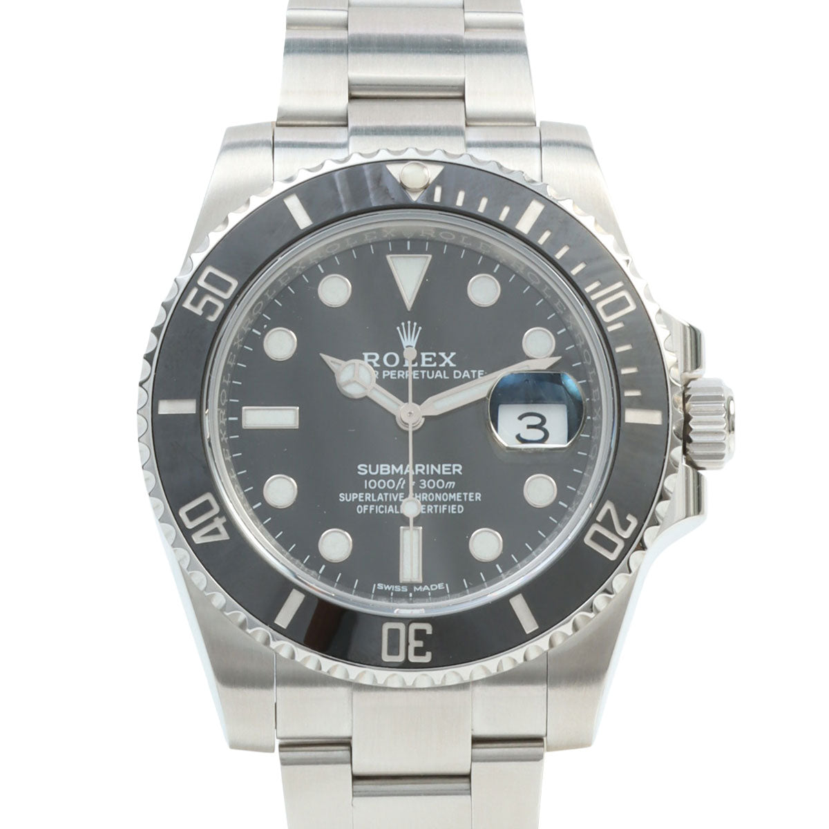サブマリーナデイト 40mm 71/116610LN 自動巻き ブラック