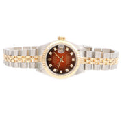 Circa 1991 10P Diamond Datejust 26mm 69173G Automatic Cherry Gradient