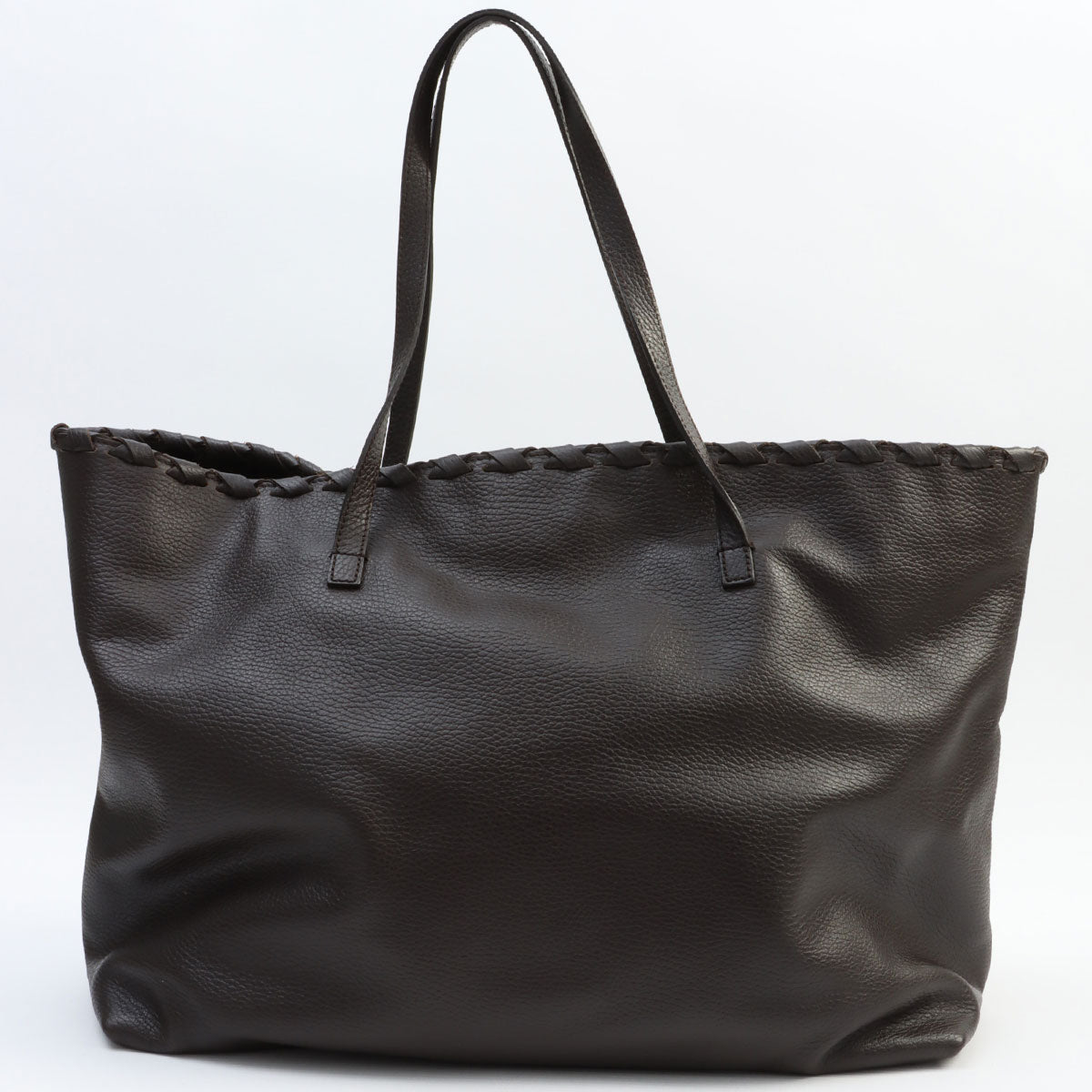 Bamboo Tassel Tote Bag Brown