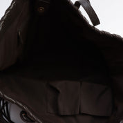 Bamboo Tassel Tote Bag Brown