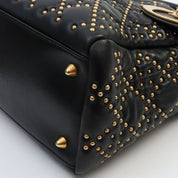 Studded Lady Dior 2-way Bag Black