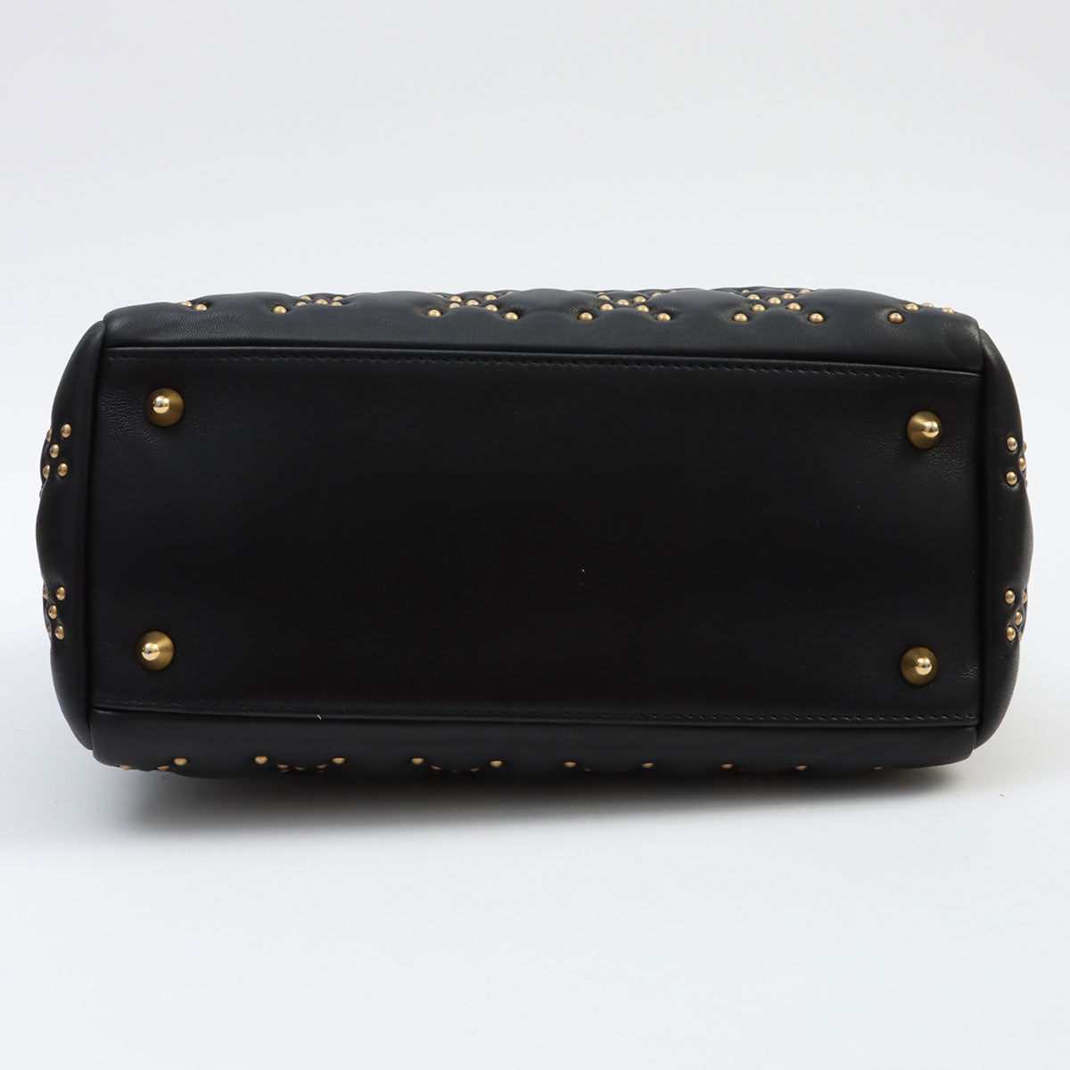 Studded Lady Dior 2-way Bag Black