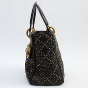 Studded Lady Dior 2-way Bag Black