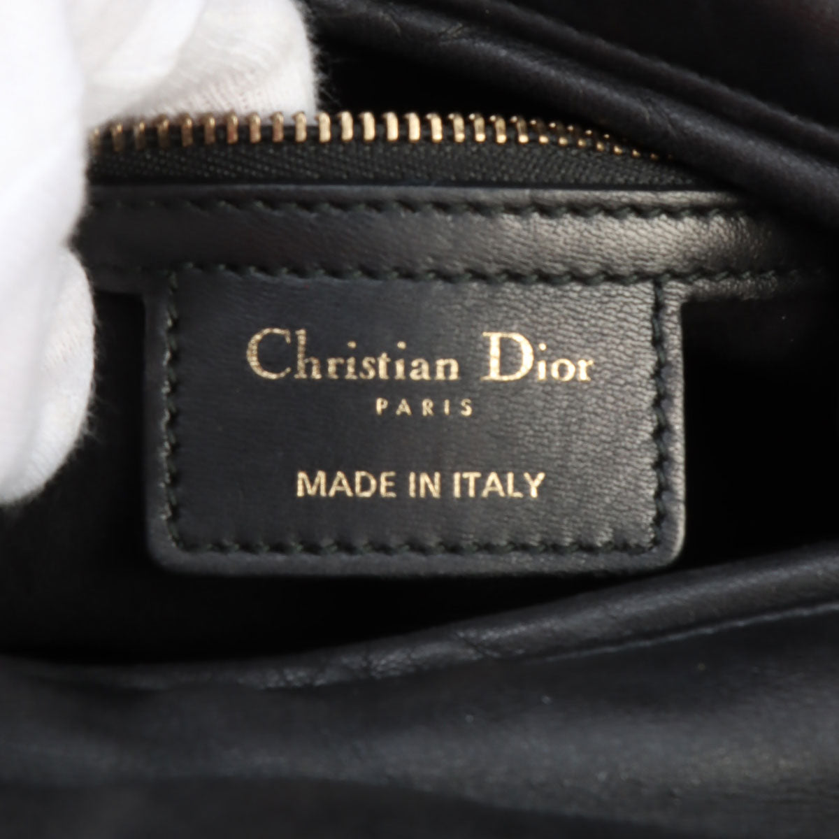 Studded Lady Dior 2-way Bag Black