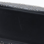 黑色皮革铆钉中号 Lady Dior 手袋