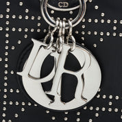 黑色皮革铆钉中号 Lady Dior 手袋