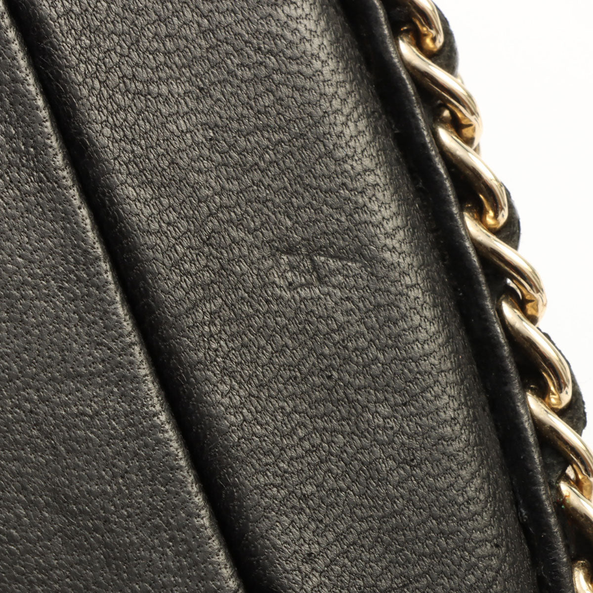 circa 2011 CC Mark Clasp Mini Chain Shoulder Bag Black