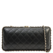 2012 Vintage Matelasse Stitch CC Mark Kisslock Chain Shoulder Bag Black