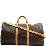 1999 Canvas Monogram Keepall Bandouliere 60 Brown