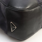 Side Logo Plate Shoulder Bag Black