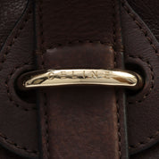 Logo Plate Horse Charm Handbag - Dark Brown