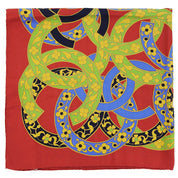 CC Mark Flower Design Scarf Red/Multi