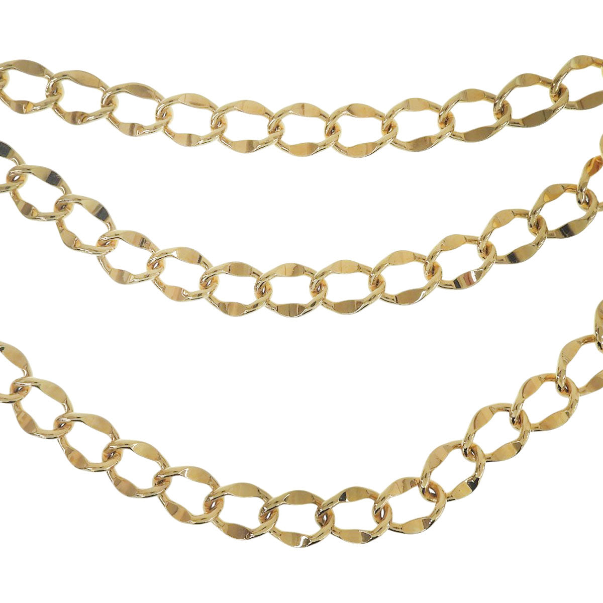 CC Mark Coin Charm Chain Belt Gold