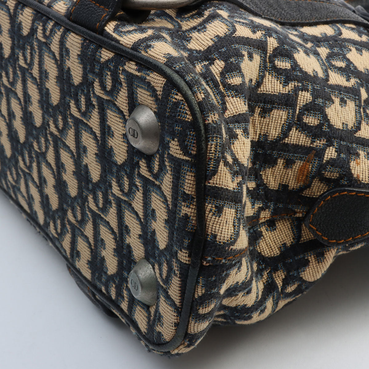 Trotteur Pattern Handbag Beige/Black