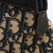 Trotteur Pattern Handbag Beige/Black
