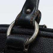 Trotteur Pattern Handbag Beige/Black