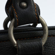 Trotteur Pattern Handbag Beige/Black