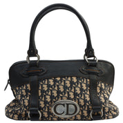 Trotteur Pattern Handbag Beige/Black
