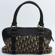 Trotteur Pattern Handbag Beige/Black