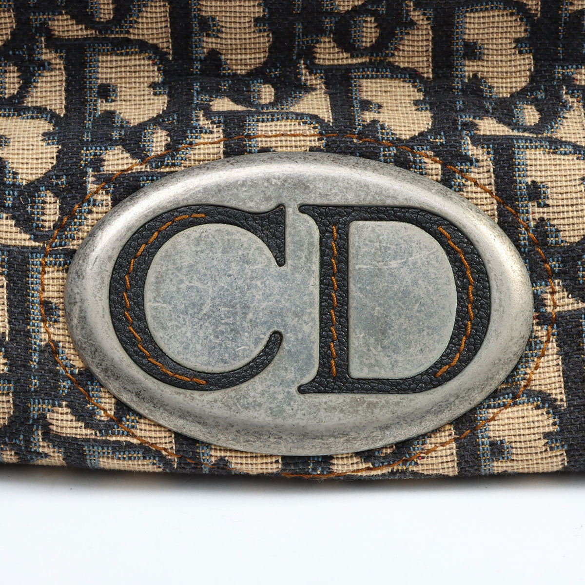 Trotteur Pattern Handbag Beige/Black