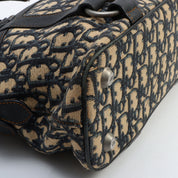 Trotteur Pattern Handbag Beige/Black