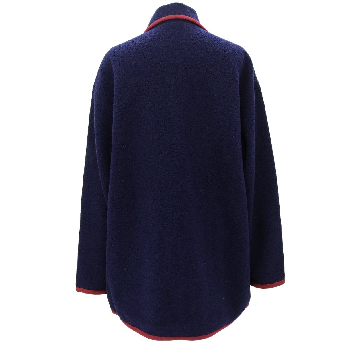 Wool Piping Jacket #M Navy/Red
