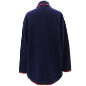 Wool Piping Jacket #M Navy/Red