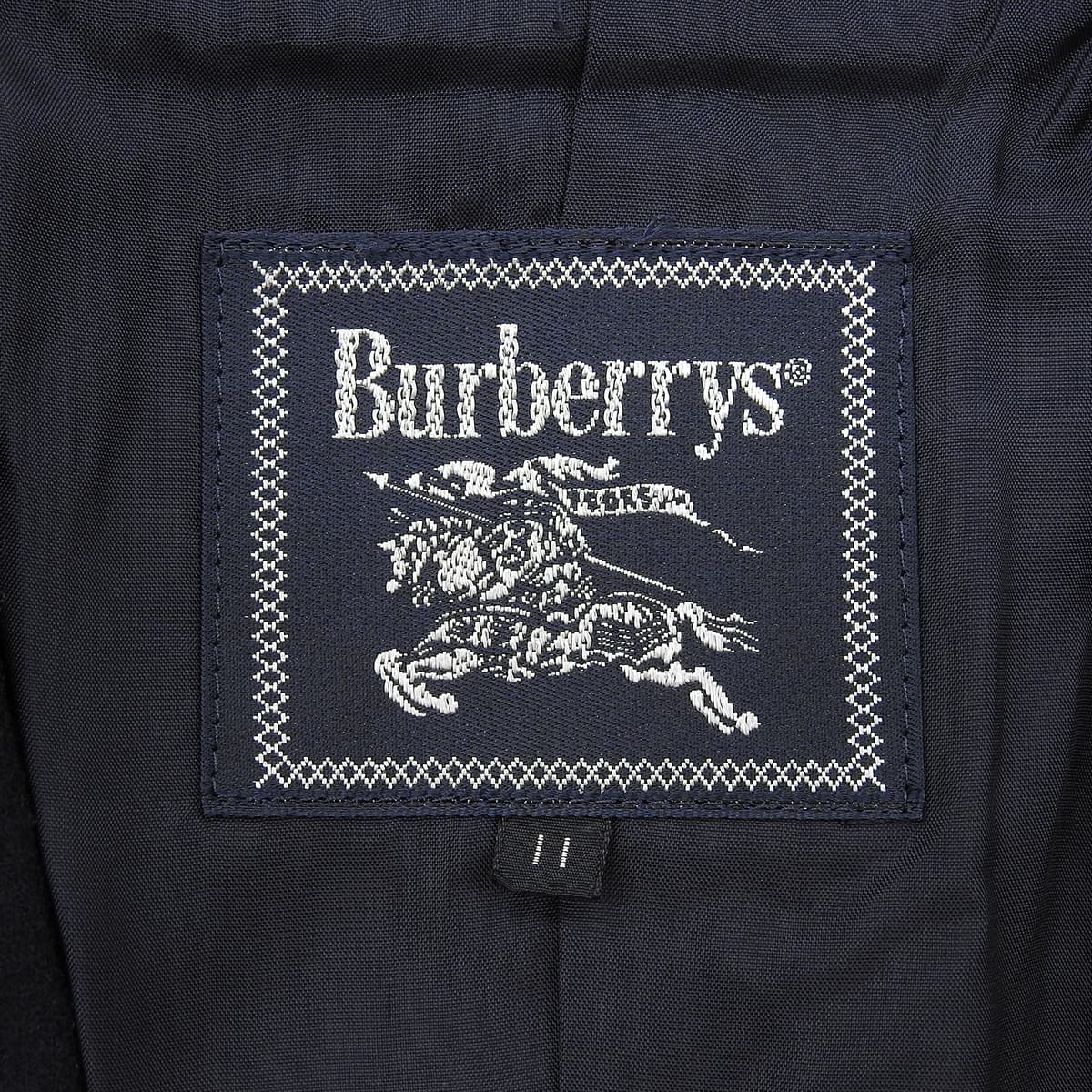 ウールロゴ刺繍パイピングテーラードジャケット #11 ネイビー