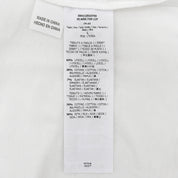Beaded geometric pattern sleeveless top #L White/Black