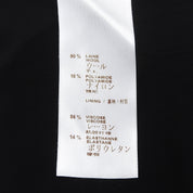 2012 Shirred Short-Sleeve Dress #XS Black