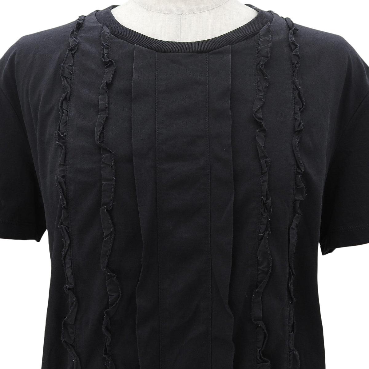 2018 Frill Design T-Shirt #M Black