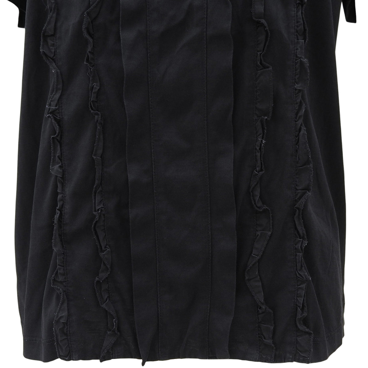 2018 Frill Design T-Shirt #M Black