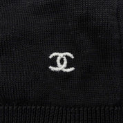 CCマーク刺繍ノースリーブトップス #40 ブラック