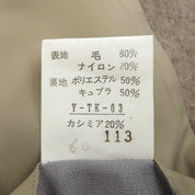 ロゴエンブレム刺繍ダブルブレストジャケット #L グレージュ