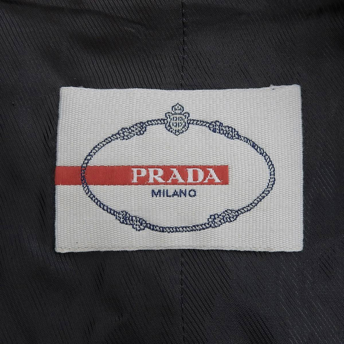 Logo Button Double-Breasted Jacket #38 Charcoal Grey