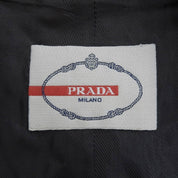 Logo Button Double-Breasted Jacket #38 Charcoal Grey