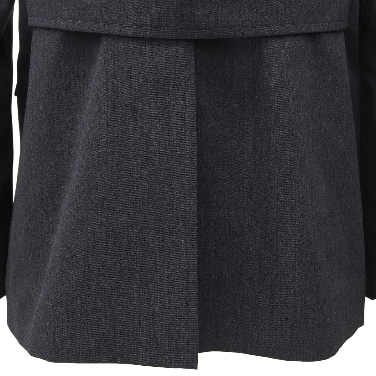 Logo Button Double-Breasted Jacket #38 Charcoal Grey