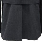 Logo Button Double-Breasted Jacket #38 Charcoal Grey