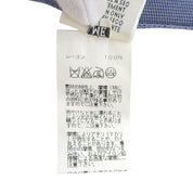 Hロゴボタン半袖ニットトップス #ME ダスティブルー