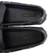 2012 Monogram Driving Shoes #36.5 Black