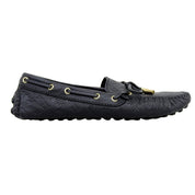 2012 Monogram Driving Shoes #36.5 Black