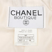 1996 Two-Tone CC Mark Button Jacket #38 Ivory