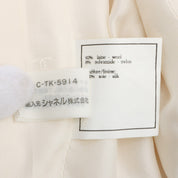 1996 Two-Tone CC Mark Button Jacket #38 Ivory