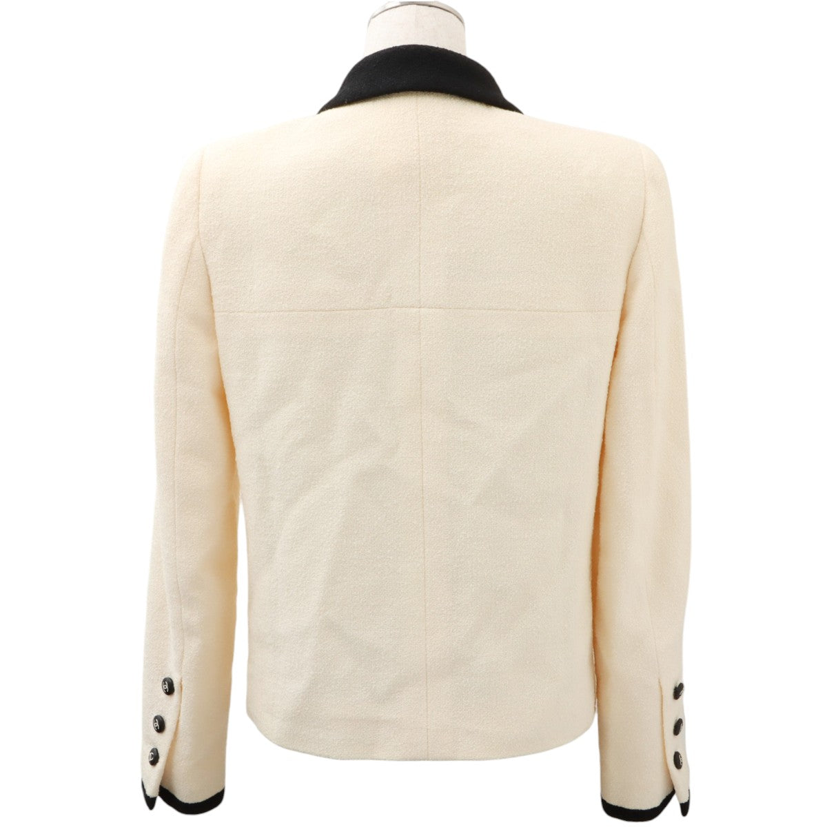 1996 Two-Tone CC Mark Button Jacket #38 Ivory
