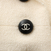 1996 Two-Tone CC Mark Button Jacket #38 Ivory