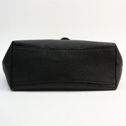 Logo Embossed Tote Bag in Black