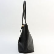 Logo Embossed Tote Bag in Black