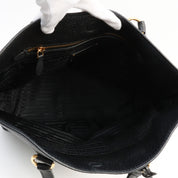 Logo Embossed Tote Bag in Black