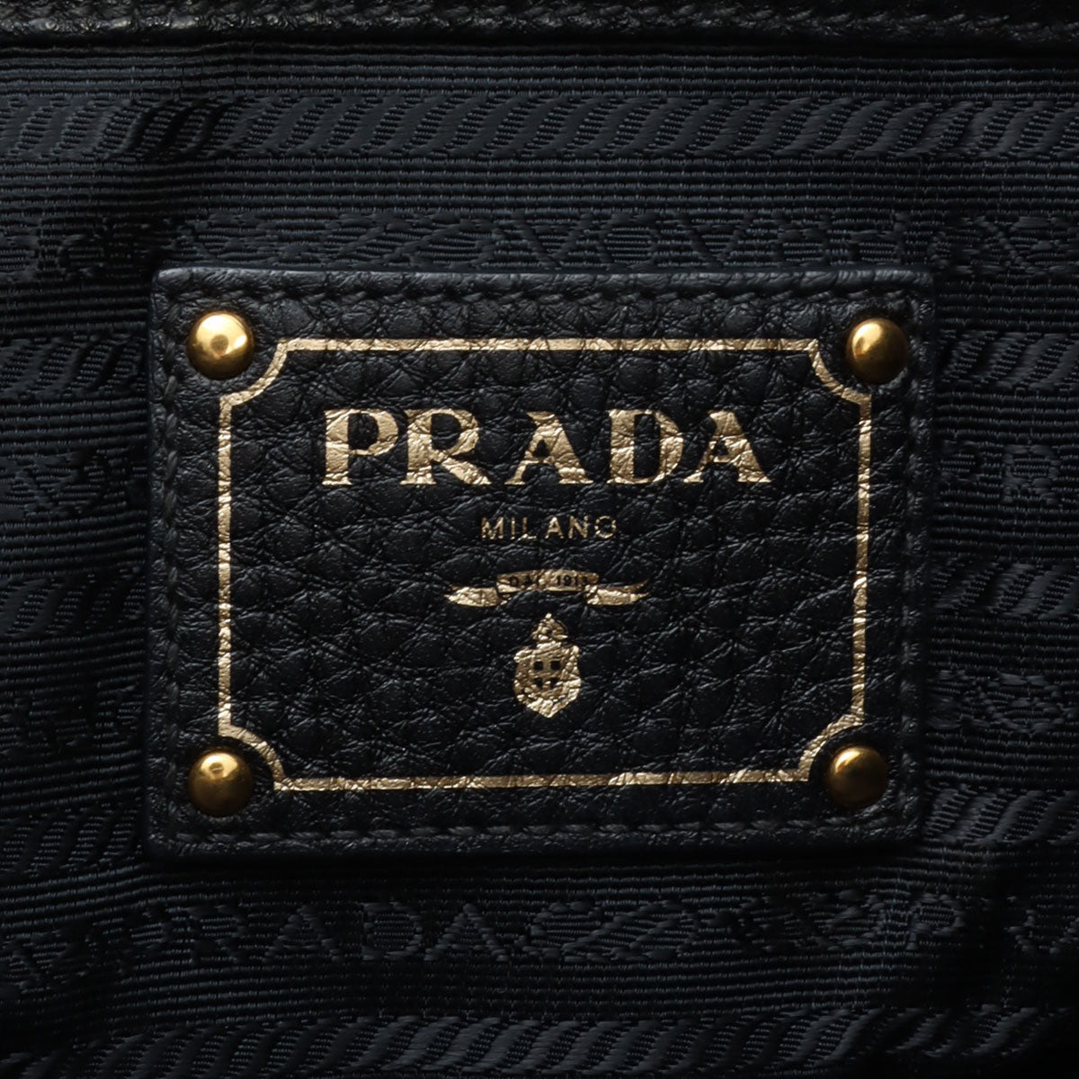 Logo Embossed Tote Bag in Black