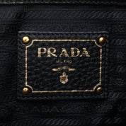 Logo Embossed Tote Bag in Black